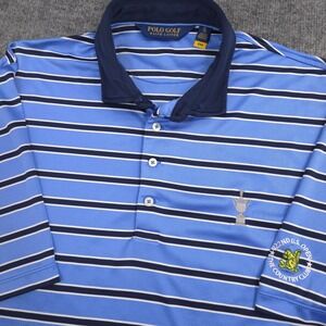 Ralph Lauren Polo Golf Polo Mens XL Blue Striped 122nd US Open The Country Club